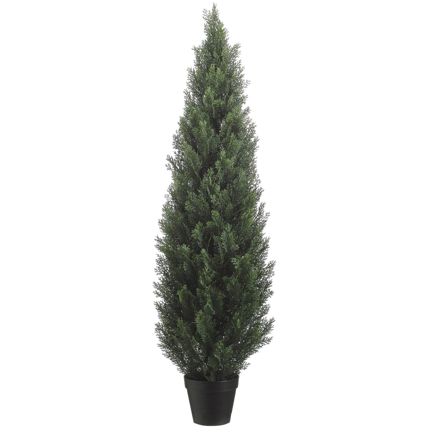 5 Foot Artificial Outdoor Cedar Tree: Potted 3 5 Foot Artificial Outdoor Cedar Tree: Potted