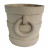 Aztec Round Large Cast Limestone Planter -Artificial Trees Shop ADN PL R2424 1