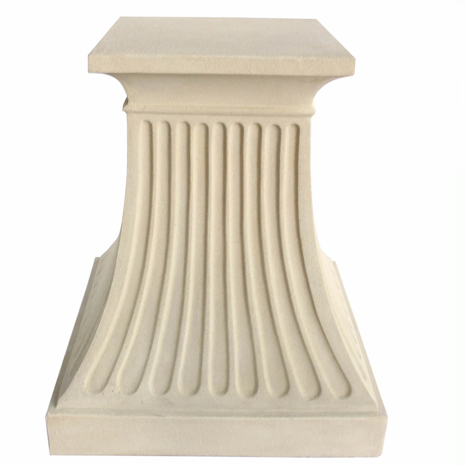 Fluted Cast Limestone Pedestal 3 Fluted Cast Limestone Pedestal