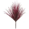 26 Inch Outdoor Artificial Burgundy Onion Grass: Unpotted