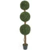 60 Inch Artificial Outdoor Boxwood Triple Ball Topiary: Potted 1 60 Inch Artificial Outdoor Boxwood Triple Ball Topiary: Potted -Artificial Trees Shop AGF A 117000