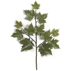 30 Inch Outdoor Artificial Green Sugar Maple Branch (Set Of 12)