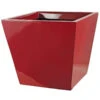 16 Inch Gloss Red Fiberglass Square Planter: 18 Inch Inside Dia. -Artificial Trees Shop AGF D 130483