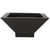 10.5 Inch Gloss Black Fiberglass Square Planter: 8 Inch Inside Dia. 2 10.5 Inch Gloss Black Fiberglass Square Planter: 8 Inch Inside Dia. -Artificial Trees Shop AGF D 140425