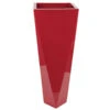 36 Inch Gloss Red Fiberglass Tapered Square Planter: 12 Inch Inside Dia. -Artificial Trees Shop AGF D 140490