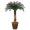 4 Foot Artificial Outdoor Cycas Palm With 36 Fronds And Natural Trunk -Artificial Trees Shop AGF1089 ZM 1