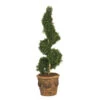 4 Foot Artificial Outdoor Polycaise Spiral Topiary With Natural Trunk -Artificial Trees Shop AGF1104 ZM 1