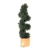 4 Foot Artificial Outdoor Juniper Spiral Topiary With Natural Trunk -Artificial Trees Shop AGF1116 ZM 1
