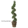 4 Foot Outdoor Artificial Ming Aralia Spiral Topiary 2 4 Foot Outdoor Artificial Ming Aralia Spiral Topiary -Artificial Trees Shop AGF1156 ZM 1