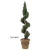 6 Foot Outdoor Artificial Podocarpus Spiral Topiary -Artificial Trees Shop AGF1167 ZM 1