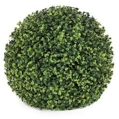 12 Inch Polyblend Outdoor Boxwood Ball Topiary (Set Of 2)