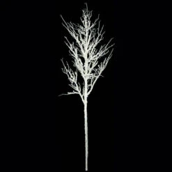 80 Inch Plastic Snow Covered Populus Tree: Unlit