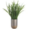 28 Inch Cymbidium Orchid Foliage In Iron/Wood Planter