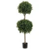 4 Foot Outdoor Double Ball Boxwood Topiary: Potted -Artificial Trees Shop ALL1063 ZM 1