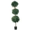 5 Foot Triple Ball Sweet Bay Topiary: Limited UV -Artificial Trees Shop ALL1382 ZM 1