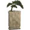 32 Inch Artificial Cedar Bonsai In Cement Pot 2 32 Inch Artificial Cedar Bonsai In Cement Pot -Artificial Trees Shop ALL1513
