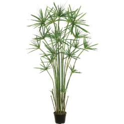 5 Foot Artificial Cypress Grass Plant: Potted