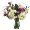 16 Inch Helleborus, Anemone, Rose, And Hydrangea In Glass Vase -Artificial Trees Shop ALL1526