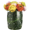 13 Inch Ranunculus And Grass Arrangement In Glass Vase -Artificial Trees Shop ALL1563