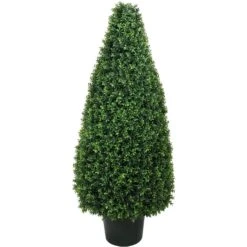 54 Inch UV Protected Basil Cone Topiary: Potted