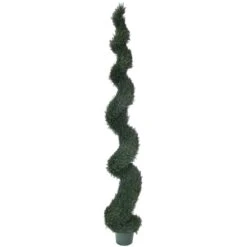 10 Foot UV Protected Spiral Pond Cypress Topiary: Potted