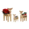 3 Piece Cedar Deer Family Outdoor Planter Set -Artificial Trees Shop ATC RD42U SET
