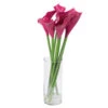 24 Inch Purple Calla Lilies In Glass Vase -Artificial Trees Shop F12145 1000
