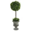 21 Inch Boxwood Ball Topiary In Decorative Planter -Artificial Trees Shop FK172602 1000