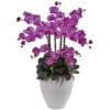 34 InchPhalaenopsis Orchid With White Planter -Artificial Trees Shop NEA 1420 OR