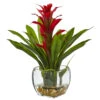 12 Inch Bromeliad In Vase Arrangement 1 12 Inch Bromeliad In Vase Arrangement -Artificial Trees Shop NEA 6897 RD