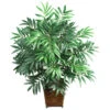32 Inch Bamboo Palm In Wood Wicker Basket 2 32 Inch Bamboo Palm In Wood Wicker Basket -Artificial Trees Shop NEA1052 ZM 1