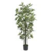 6 Foot Bamboo Tree With Green Trunks: Potted 1 6 Foot Bamboo Tree With Green Trunks: Potted -Artificial Trees Shop NEA1081 ZM 1