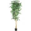 7 Foot Ficus Tree: Potted 2 7 Foot Ficus Tree: Potted -Artificial Trees Shop NEA1207 ZM 1