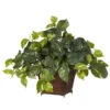 17 Inch Pothos In Coiled Rope Planter -Artificial Trees Shop NEA1301 ZM 1