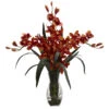 29 Inch Triple Cymbidium Orchid Arrangement In Vase 1 29 Inch Triple Cymbidium Orchid Arrangement In Vase -Artificial Trees Shop NEA1361 BG ZM 1