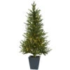 4.5 Foot Christmas Tree With Clear Lights & Decorative Planter 2 4.5 Foot Christmas Tree With Clear Lights & Decorative Planter -Artificial Trees Shop NEA1492 ZM 1