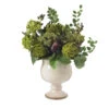 Artichoke And Hydrangea Silk Arrangement 1 Artichoke And Hydrangea Silk Arrangement -Artificial Trees Shop NEA2041 ZM 1