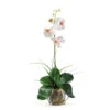 20 Inch Mini Phalaenopsis Orchid Liquid Illusion Silk Arrangement In Vase 1 20 Inch Mini Phalaenopsis Orchid Liquid Illusion Silk Arrangement In Vase -Artificial Trees Shop NEA2079 ZM 1