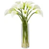 Mini Calla Lily Arrangement In Vase 1 Mini Calla Lily Arrangement In Vase -Artificial Trees Shop NEA2169 ZM 1