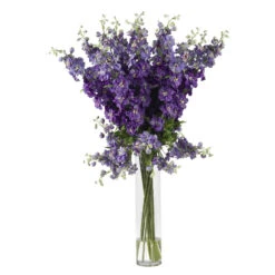 Tall Silk Delphinium Arrangement