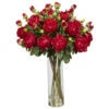 Giant Peony Silk Flower Arrangement -Artificial Trees Shop NEA2235 ZM 1