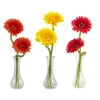 Gerber Daisy With Bud Vase (Set Of 3) 2 Gerber Daisy With Bud Vase (Set Of 3) -Artificial Trees Shop NEA2329 ZM 1