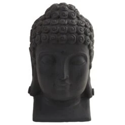 15.5 Inch Artificial Buddha Head (Indoor/Outdoor)