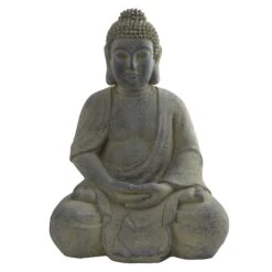 19.75 Inch Artificial Buddha Statue (Indoor/Outdoor)