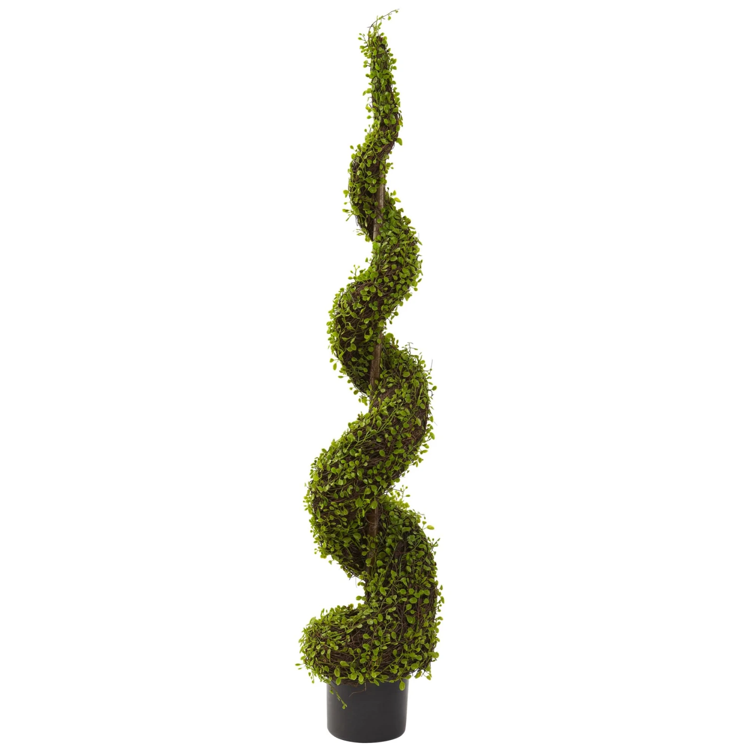 4 Foot Artificial Mohlenbechia Spiral Tree: Potted 3 4 Foot Artificial Mohlenbechia Spiral Tree: Potted