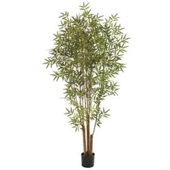 6 Foot Artificial Japanese Bamboo Tree: Potted