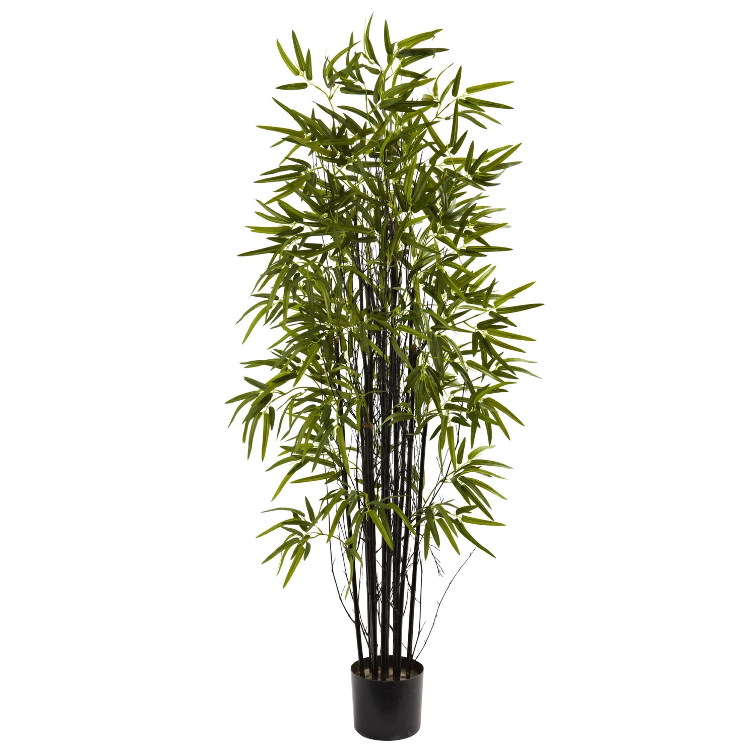 5 Foot Artificial Black Bamboo Tree: Potted 3 5 Foot Artificial Black Bamboo Tree: Potted