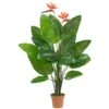 58 Inch Artificial Bird Of Paradise Plant: Potted -Artificial Trees Shop NEA2611 ZM 1
