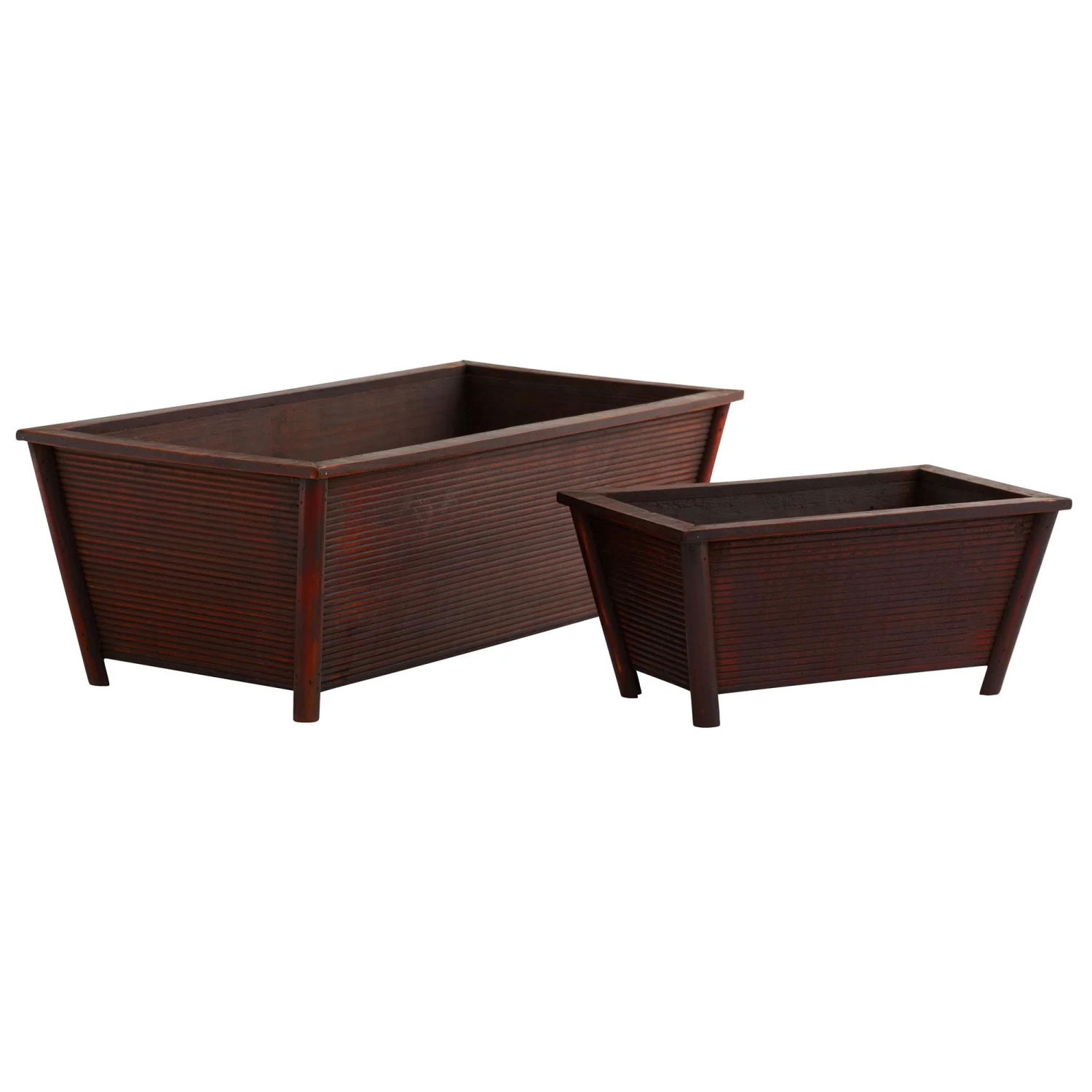 Two Different Sized Rectangle Planters (Set Of 2) 3 Two Different Sized Rectangle Planters (Set Of 2)