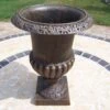 14 Inch Cast Iron Outdoor Roman Urn -Artificial Trees Shop OAK1317 ZM 1